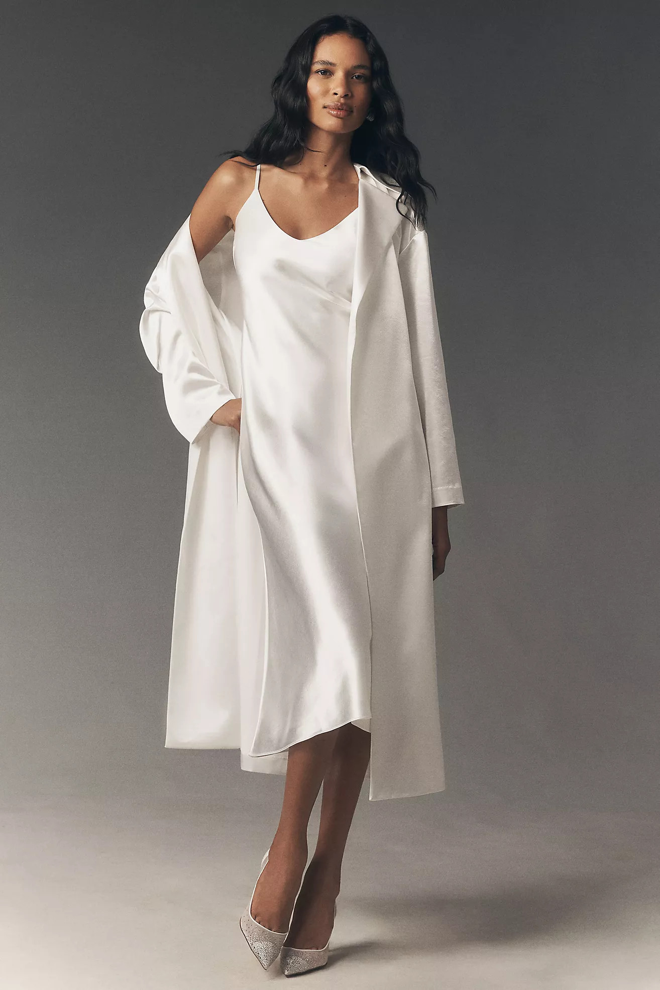 Mare Mare Satin Jacket & Maxi Dress Set | Anthropologie (US)