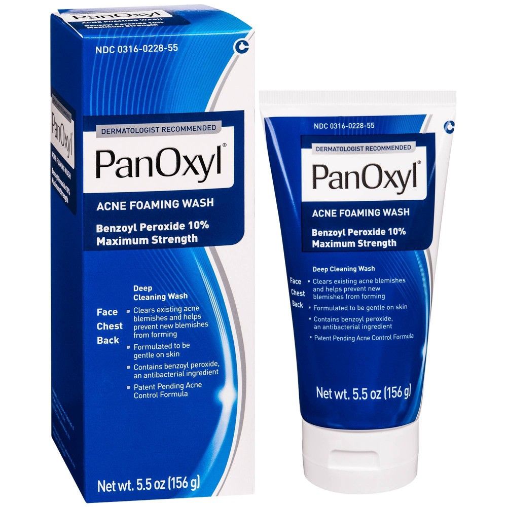 PanOxyl Acne Foaming Wash with 10% Benzoyl Peroxide - 5.5oz | Target