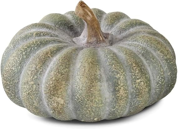 K&K Interiors 41117A 3 Inch Jade with Gold Highlights Terracotta Pumpkin | Amazon (US)