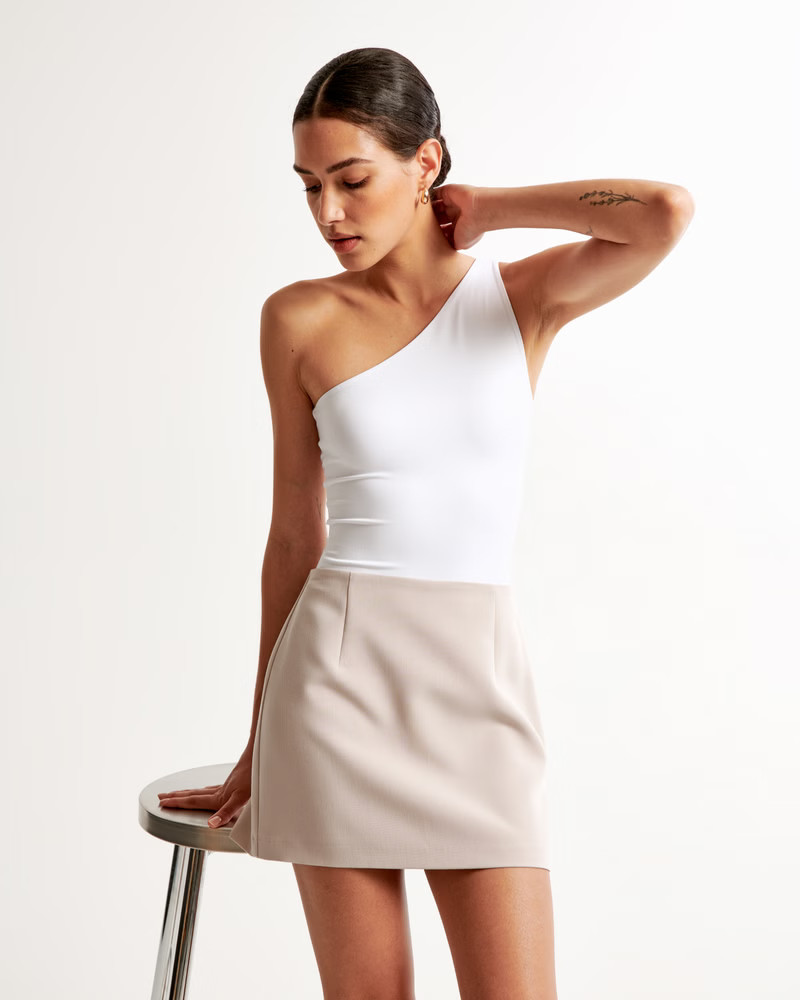 One-Shoulder Sleek Seamless Bodysuit | Abercrombie & Fitch (US)