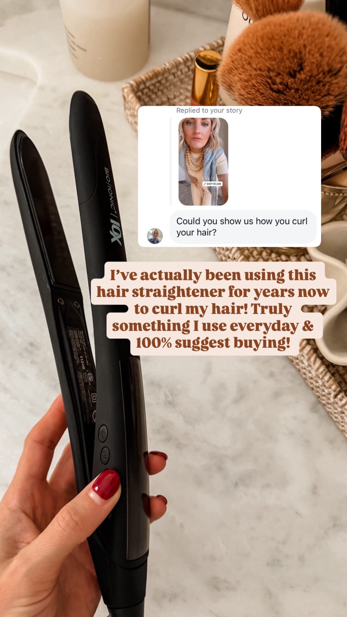 This has been my tried & true for years! I use it to both straighten & curl my hair!

Loverly Grey, Bio Ionic, hair tools, straightener, curling iron

#LTKBeauty