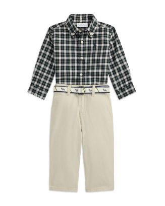 Boys' Plaid Shirt, Belt & Canvas Pant Set - Baby | Bloomingdale's (US)