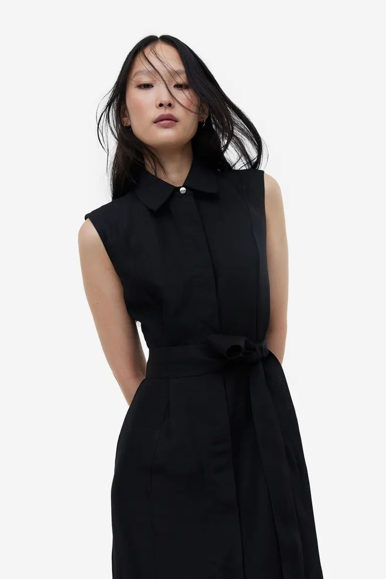 Linen-blend shirt dress | H&M (UK, MY, IN, SG, PH, TW, HK)