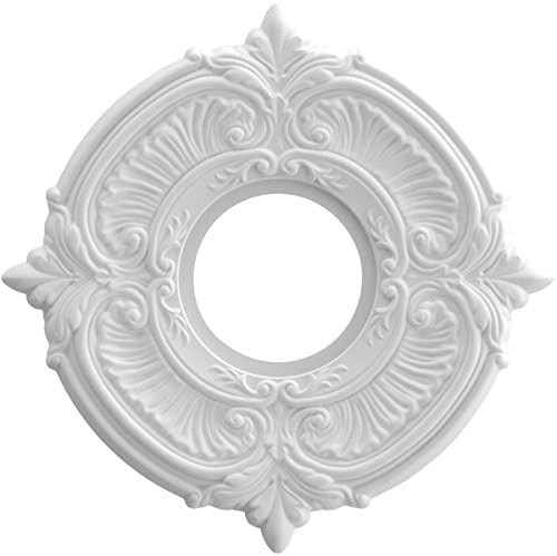 Ekena Millwork CMP10AT Attica Thermoformed PVC Ceiling Medallion (Fits Canopies up to 4 1/8"), 10... | Amazon (US)
