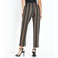 Cameo Rose Black Contrast Stripe Trousers New Look | New Look (UK)