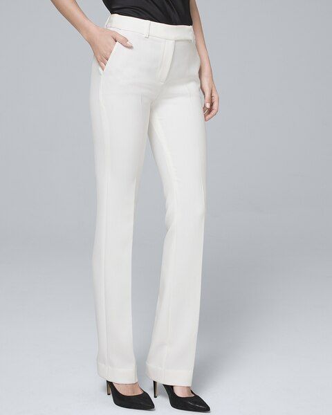Women's Suiting Slim Pants by White House Black Market, Ecru, Size 00 - Regular | White House Black Market