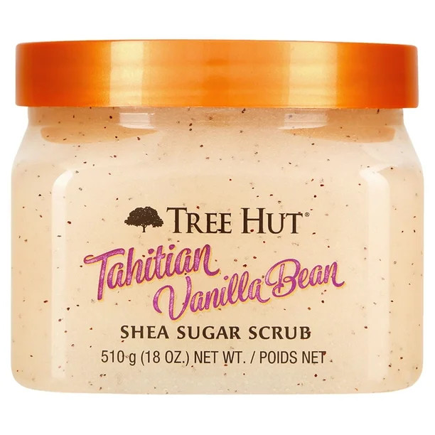 Tree Hut Tahitian Vanilla Bean Shea Sugar Exfoliating and Hydrating Body Scrub, 18 oz. | Walmart (US)
