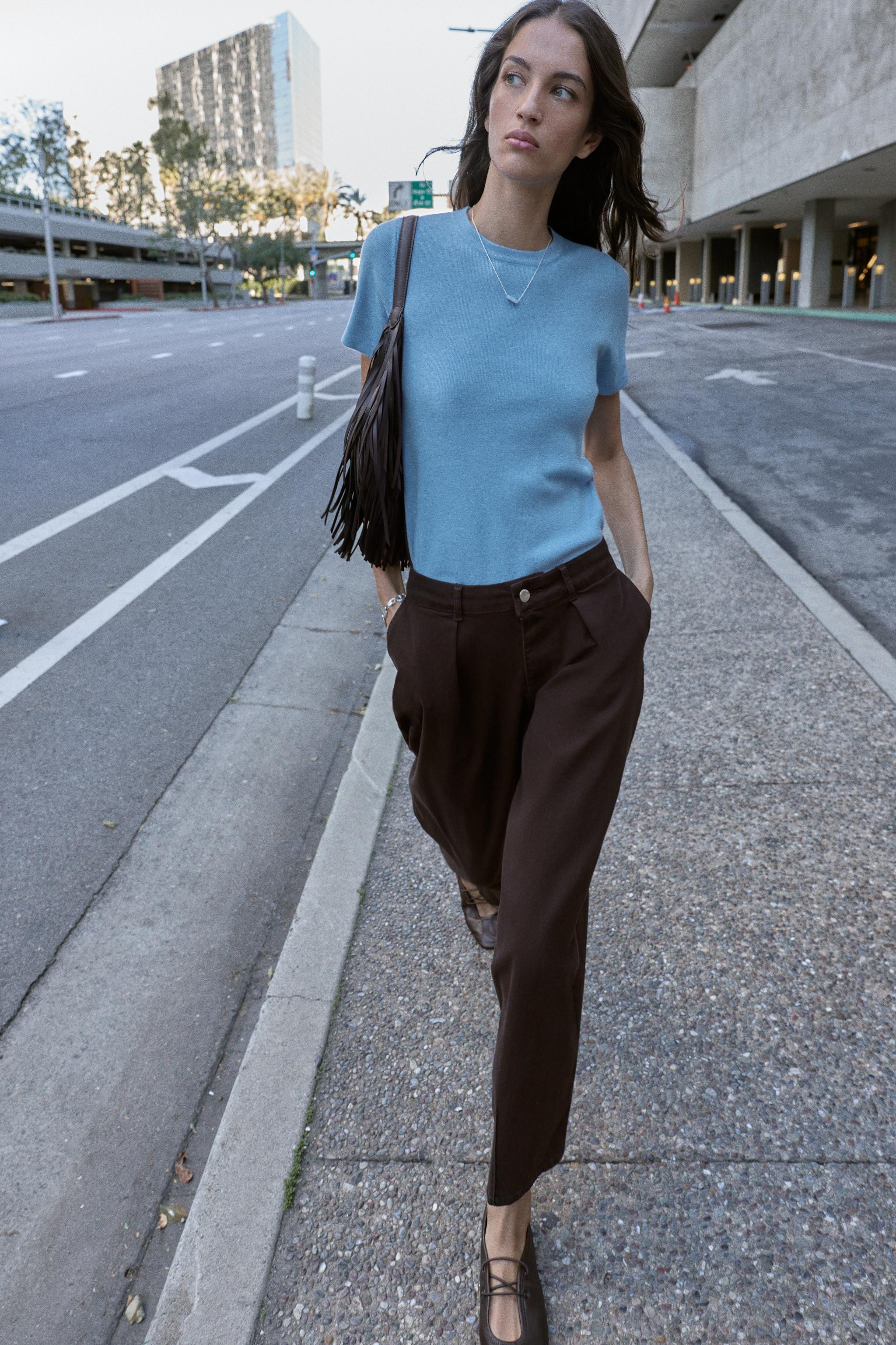 SOFT FEEL SHORT SLEEVE KNIT JUMPER | Zara US