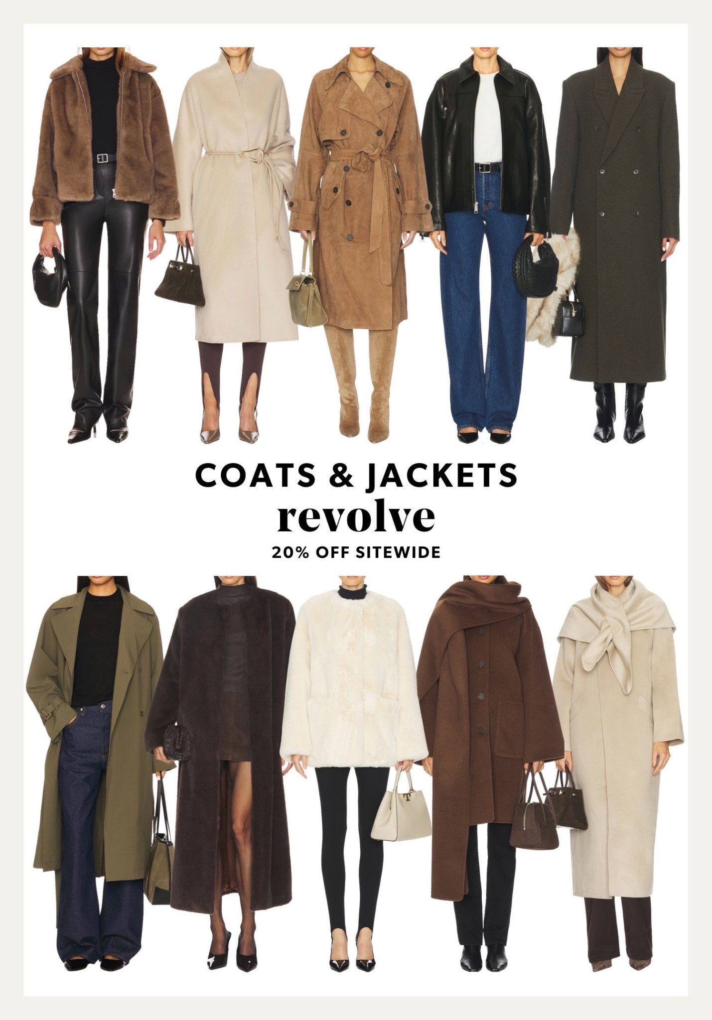 SALE ALERT! 20% off sitewide at Revolve with code HAPPY20. Loving these coats for winter!

#LTKSaleAlert #LTKHoliday #LTKSeasonal