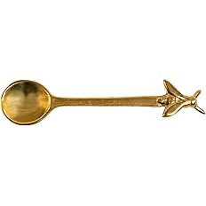 Creative Co-Op Bumble Bee Themed Gold-Colored Brass Spoon | Amazon (US)