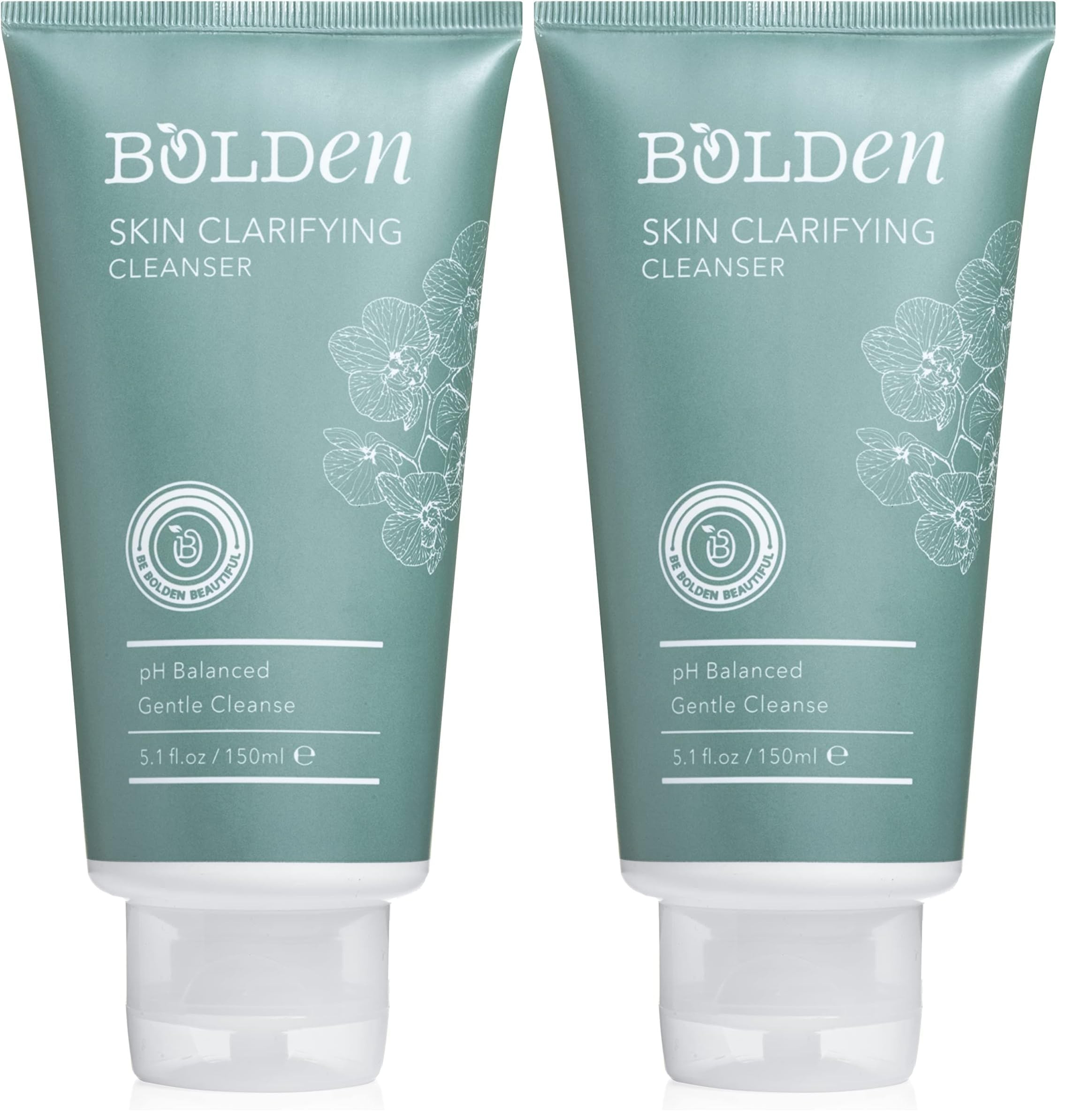 BOLDEN Skin Clarifying Cleanser | pH-balanced Sulfate-free Foaming Gel Cleanser for Oily and Blemish-prone Skin | 5.1 Fl Oz (Pack of 2) | Amazon (US)