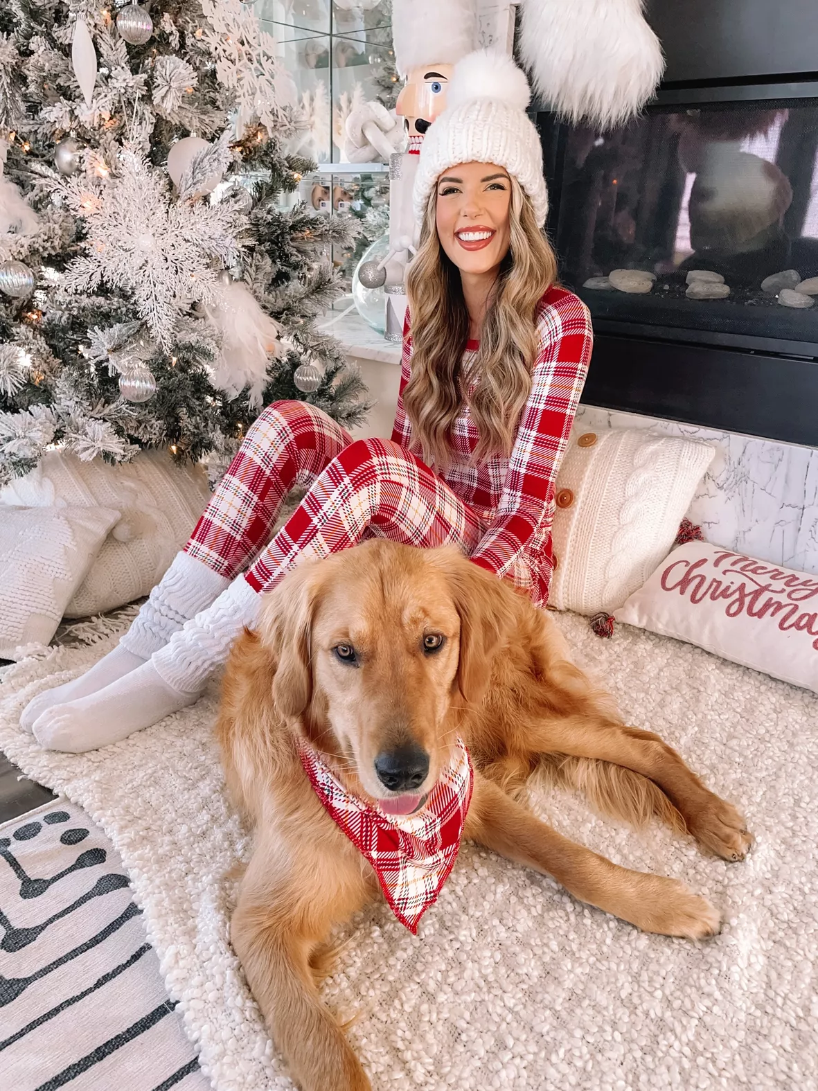 Fuzzy Christmas Pajama Pants Family Christm Family And Dog