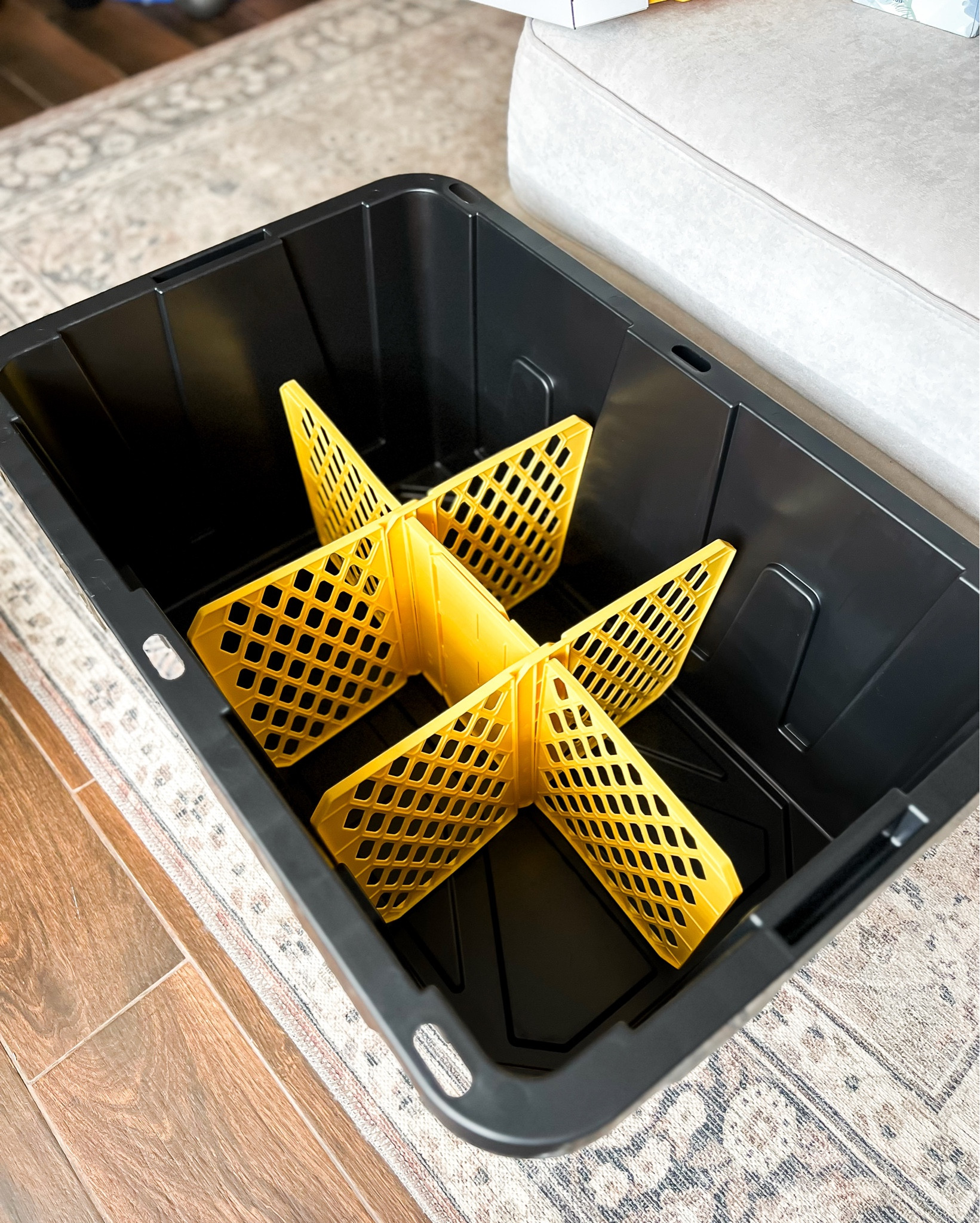 These dividers are perfect for big totes, helps keep things organized and in its place. 

#storage #organizing 

#LTKTravel #LTKHome