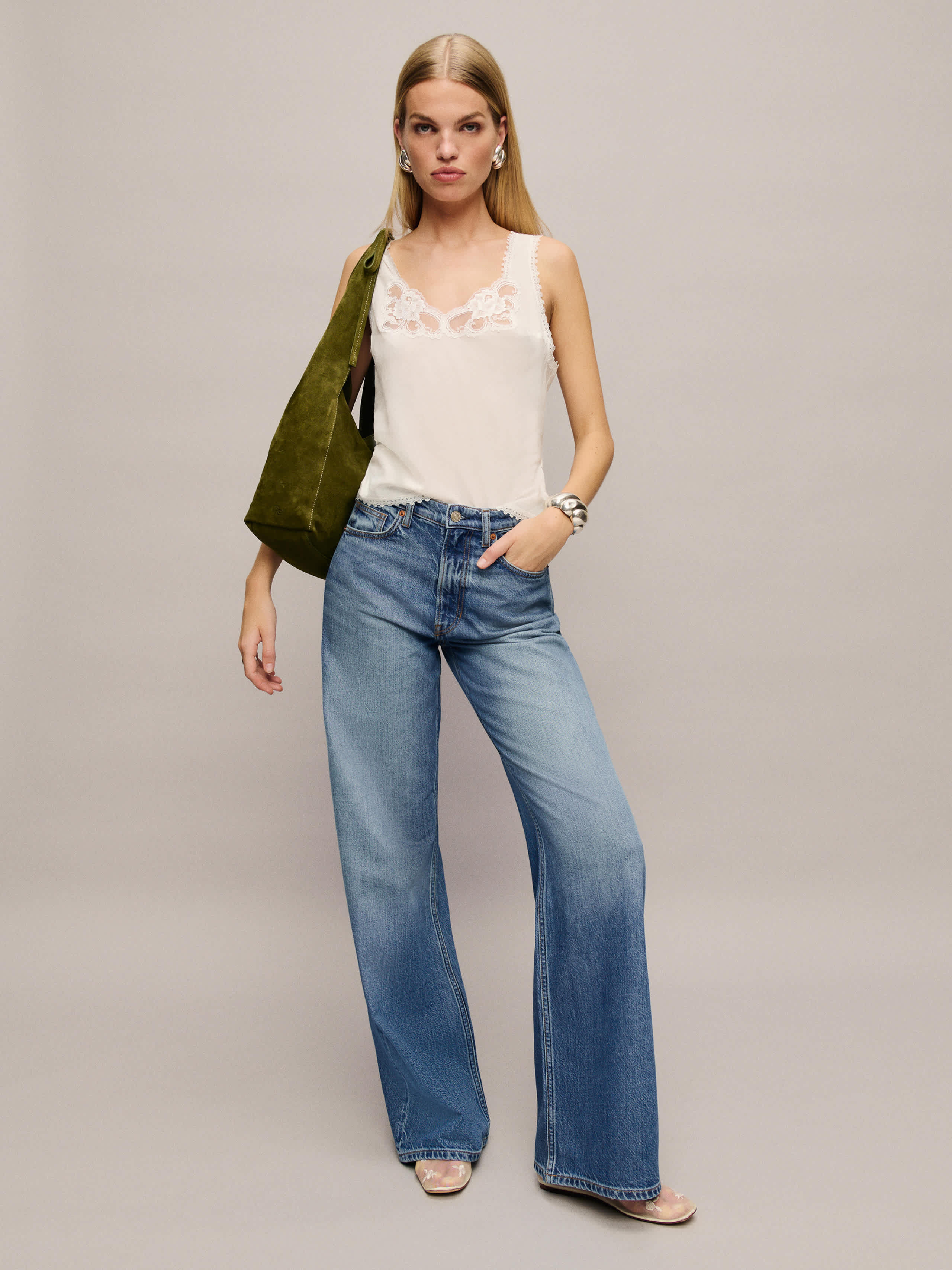 Cary Lived-in Wide Leg Jeans | Reformation (Global)