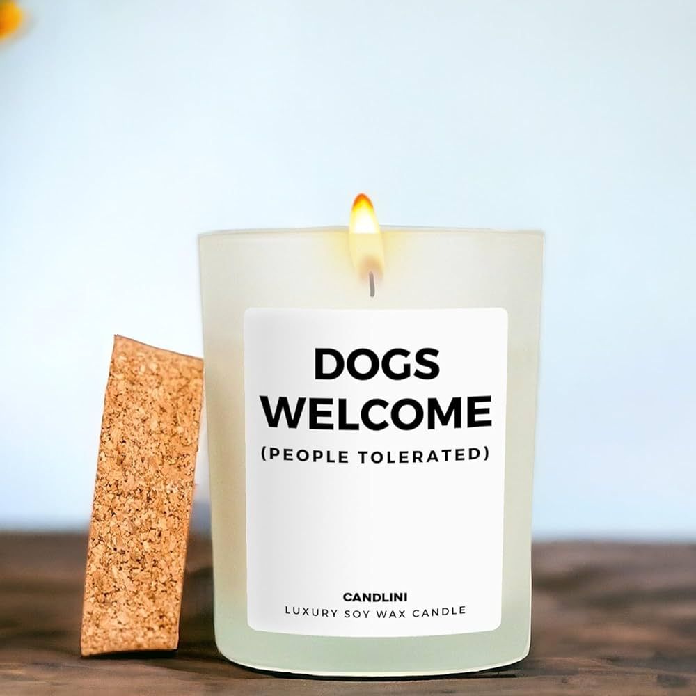 Funny Dog Mom Gift | Unique Funny Gift for Dog Lovers Luxury Dog Candle Soy Wax Vanilla Blend | D... | Amazon (US)