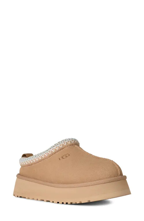 UGG(r) Tazz II Genuine Shearling Lined Platform Slipper in Sand at Nordstrom, Size 5 | Nordstrom