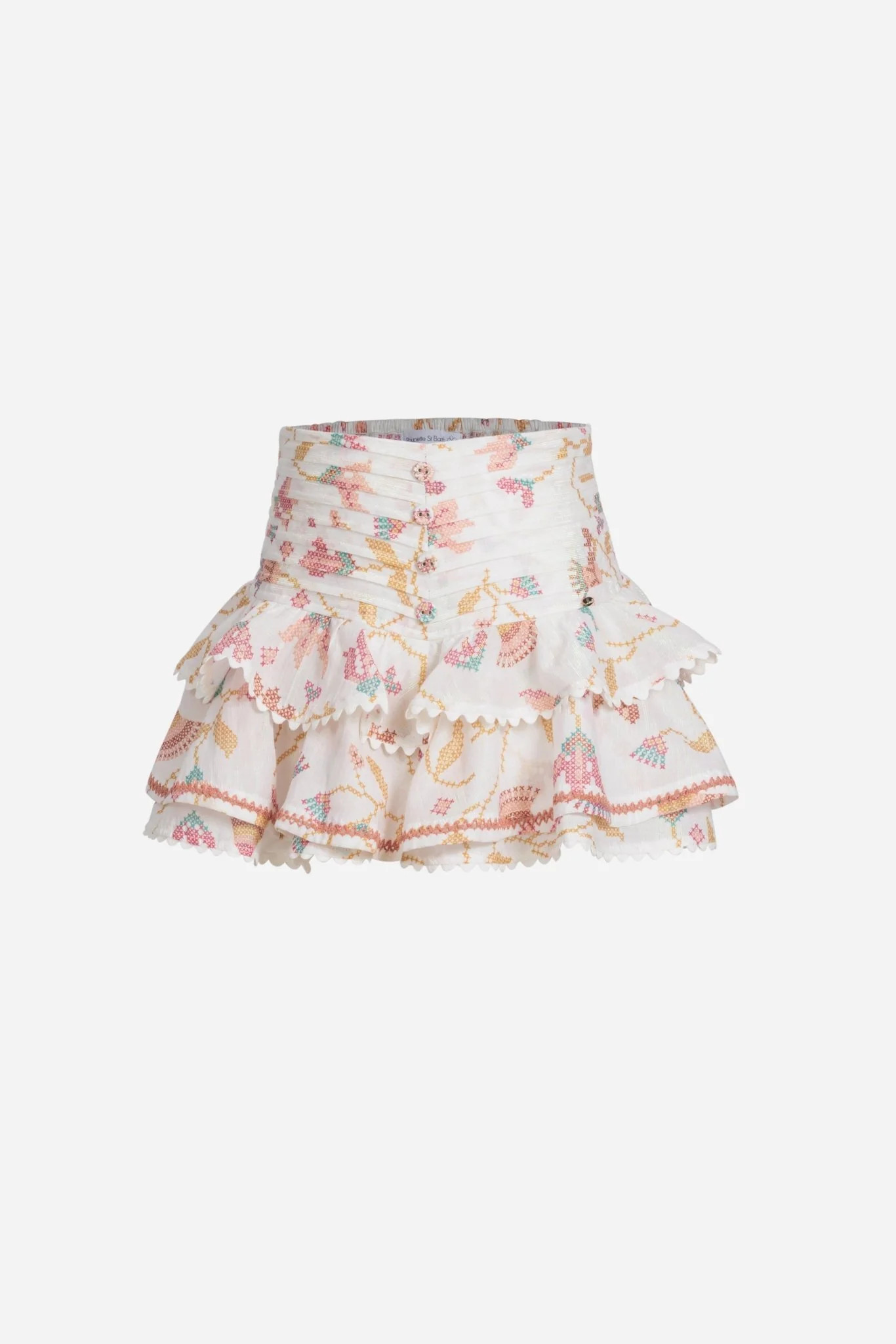 Mini Skirt Alizee for girls - Pink Ylang Ylang | Poupette St Barth