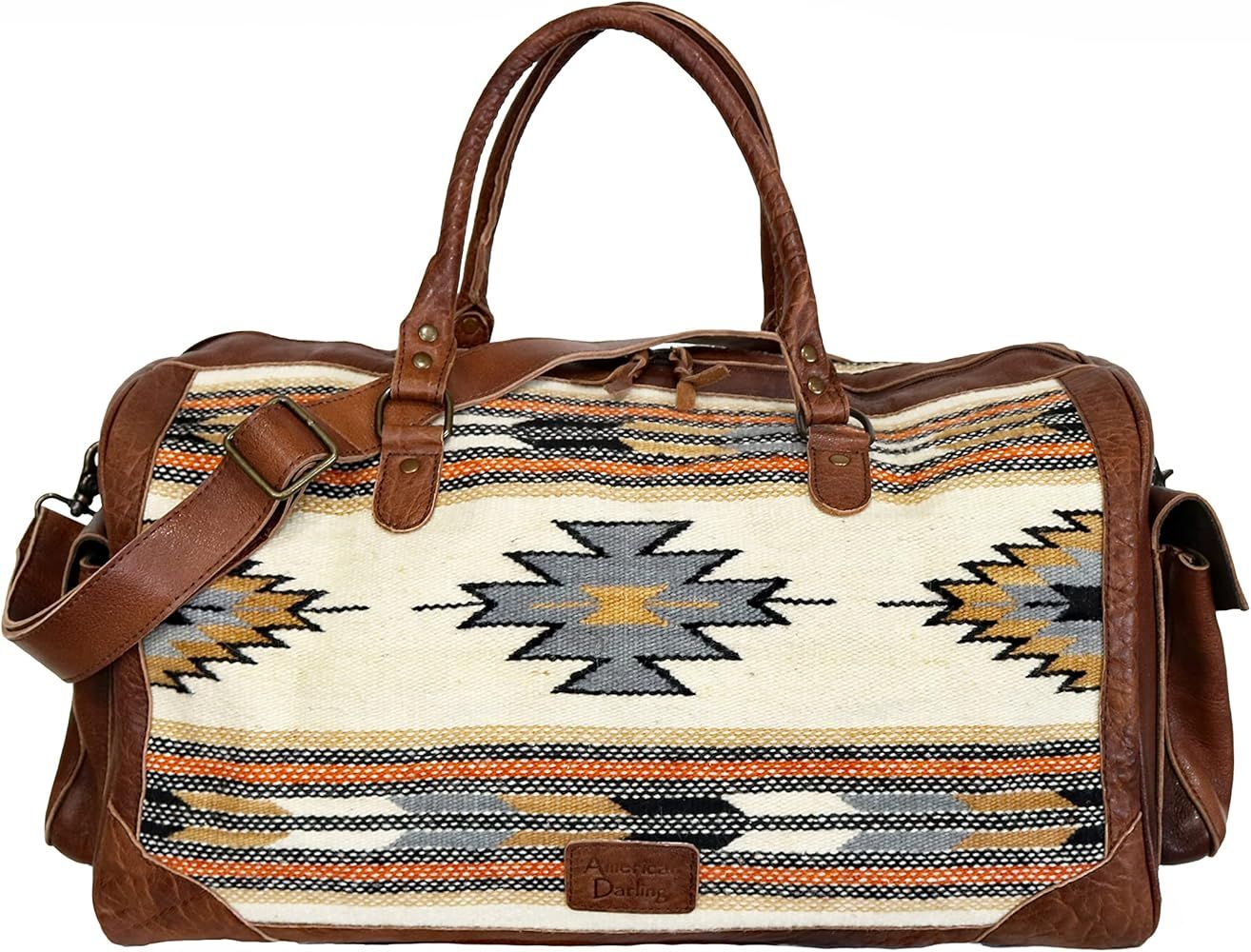 American Darling Tonal Aztec Design Duffle Bag ADBG605F | Amazon (US)
