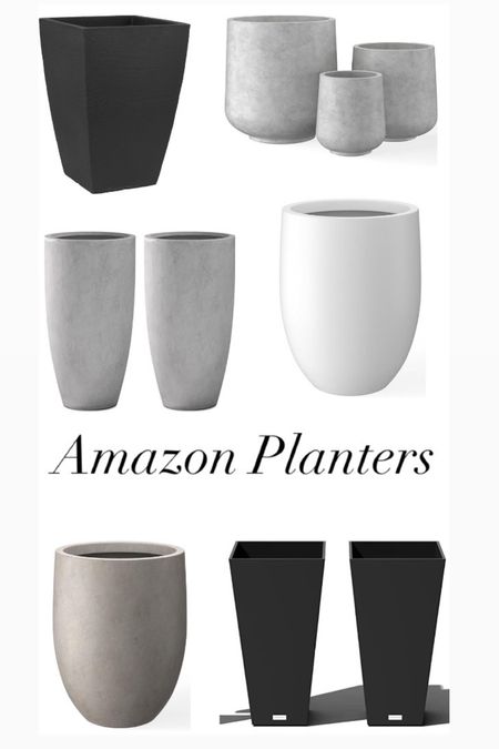 Outdoor planters from Amazon! 

#LTKsalealert #LTKfindsunder100 #LTKhome