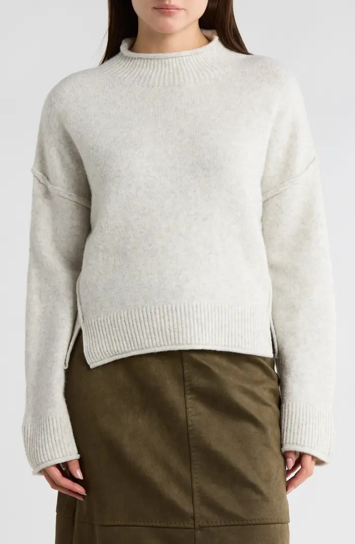MAX STUDIO Exposed Seam Turtleneck Sweater | Nordstromrack | Nordstrom Rack
