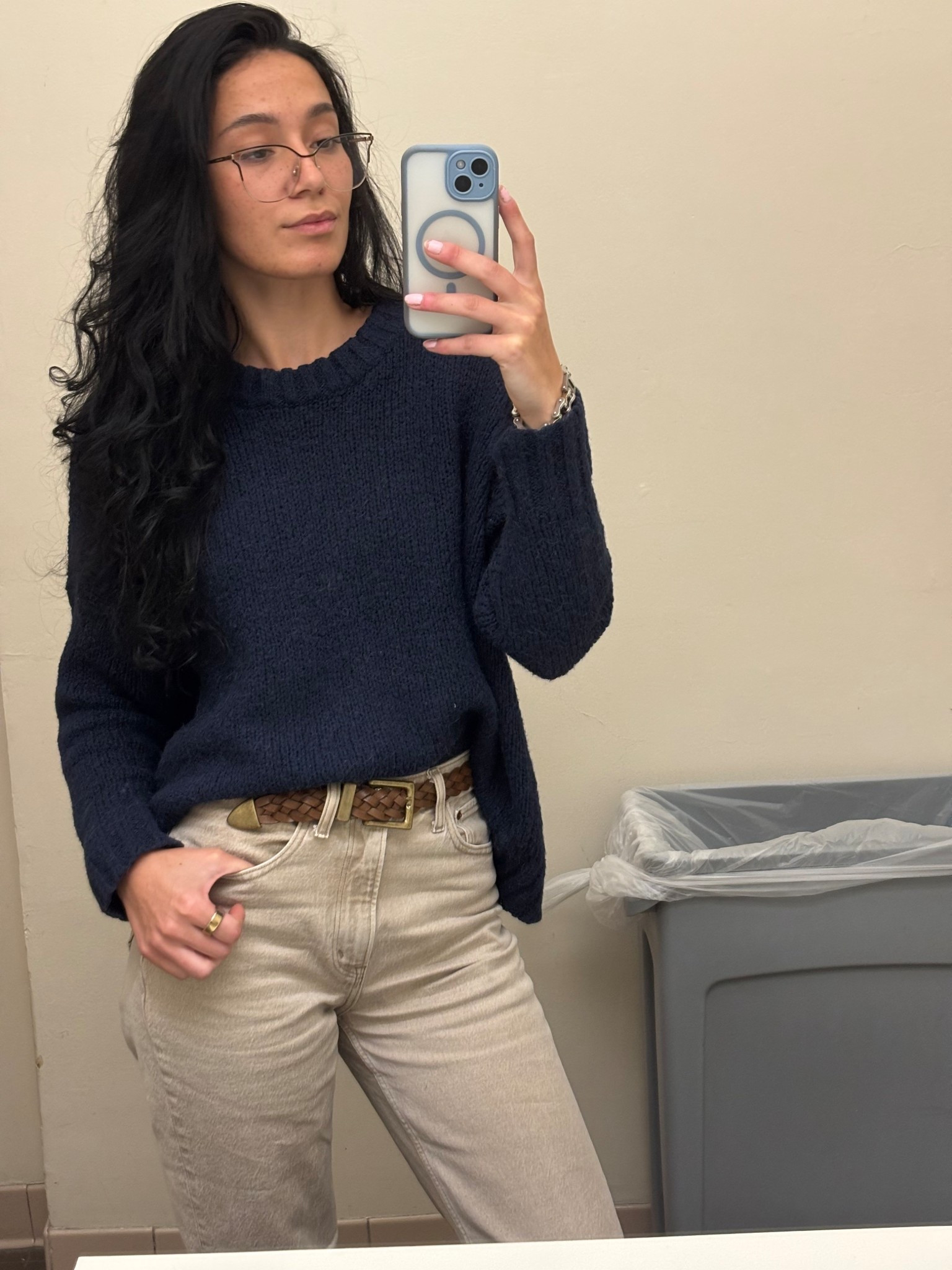 Another work outfit today featuring the softest and most versatile sweater ever. I love layering this one or just wearing in it’s own- paired with some sneakers for a casual yet cute office outfit perfect for fall and winter! #fallfashion #officeoutfit #outfitideas #corporatewear #businesswear #winterfashion 

#LTKSeasonal #LTKStyleTip #LTKWorkwear