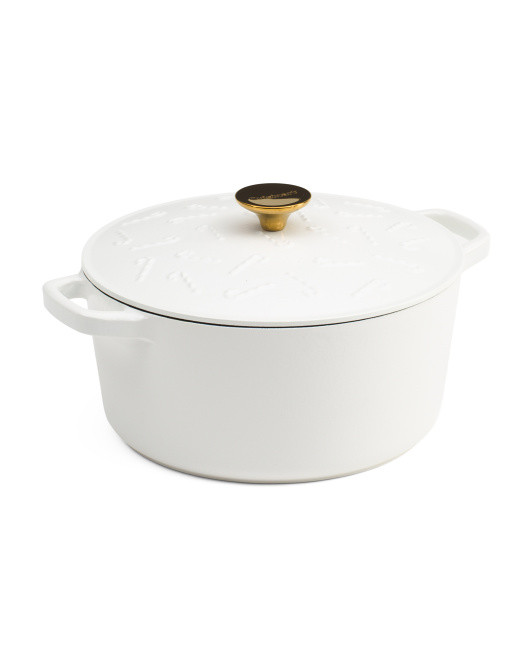 5qt Enameled Cast Iron Candy Cane Dutch Oven | Marshalls