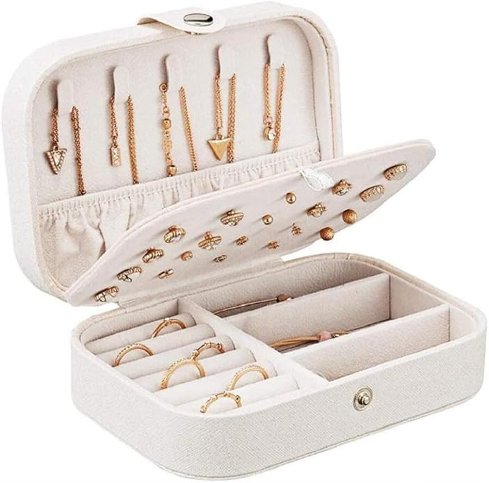 Chelory Jewellery Boxes Organiser for Women Girls, Small Travel Jewellery Storage Case for Rings ... | Amazon (UK)