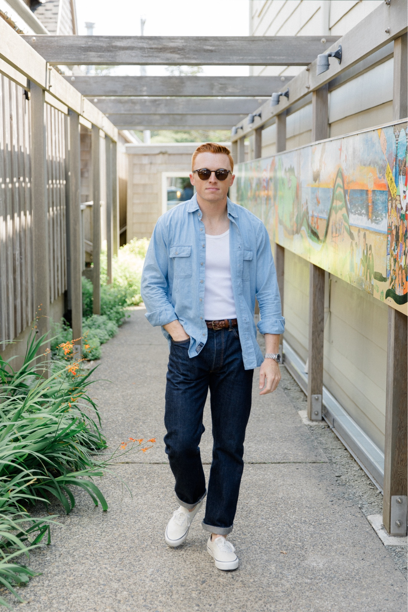 Denim coastal look for cool weather

#LTKMens