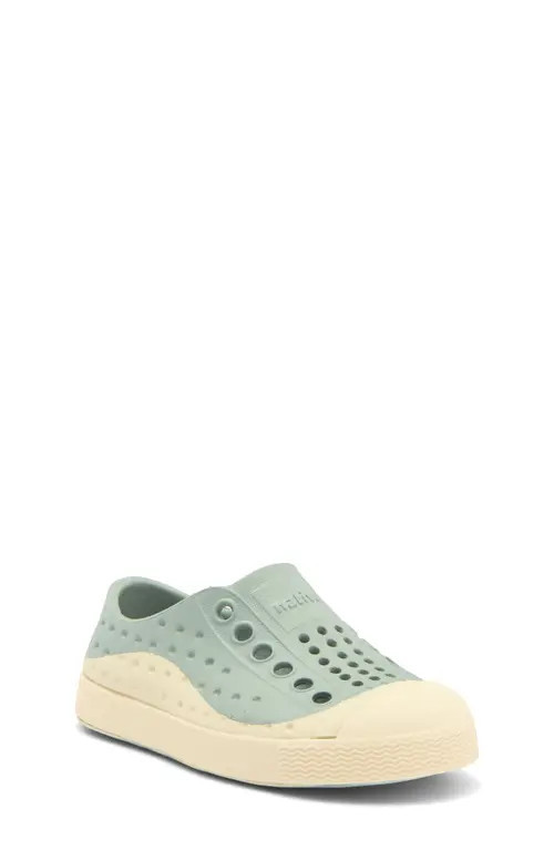 Native Shoes Kids' Jefferson Roam Slip-On Sneaker in Relax Green/Bone White at Nordstrom, Size 6 M | Nordstrom