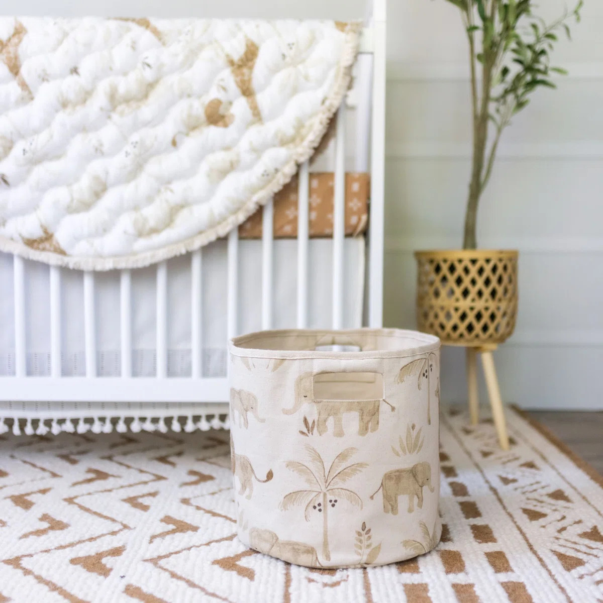 Hennecy Safari Animal Storage Bin For Baby Nursery or Kid's Room by Birch Lane? | Wayfair North America