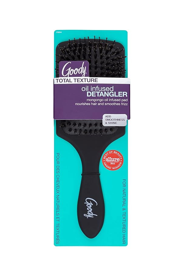 Goody Total Texture Mongongo Oil Brush - Oil Infused Detangler Adds Luster and Shine and Protects... | Amazon (US)