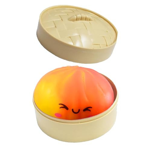 Dumplings Squishy Stress Balls Fidget Sensory Toy Mystery Dumplings Squishy Soft Squeeze Decompression Dough for Adults (Gradation Orange) | Amazon (US)
