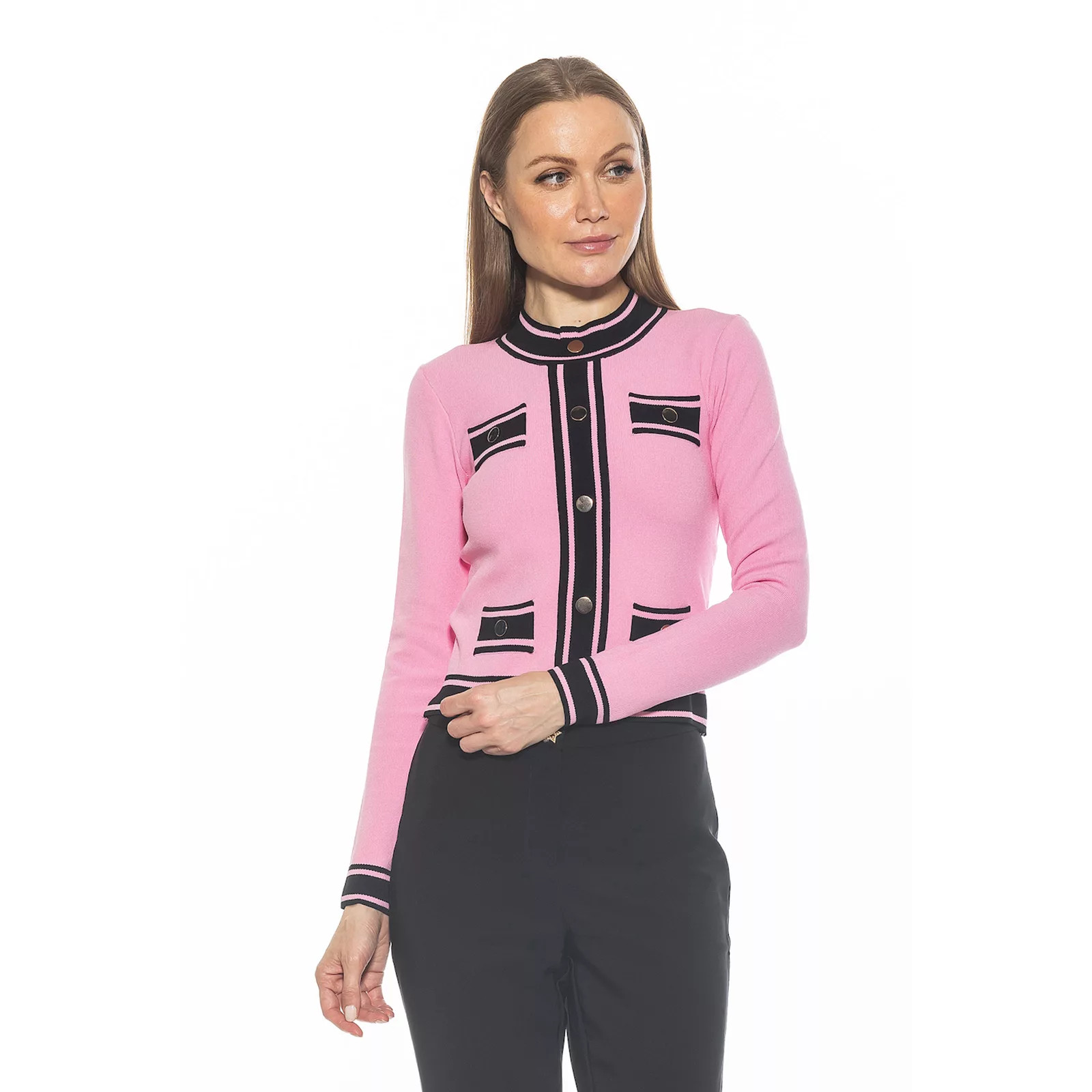 Women's ALEXIA ADMOR Kiley Long Sleeve Button Down Jacket Top | Kohl's