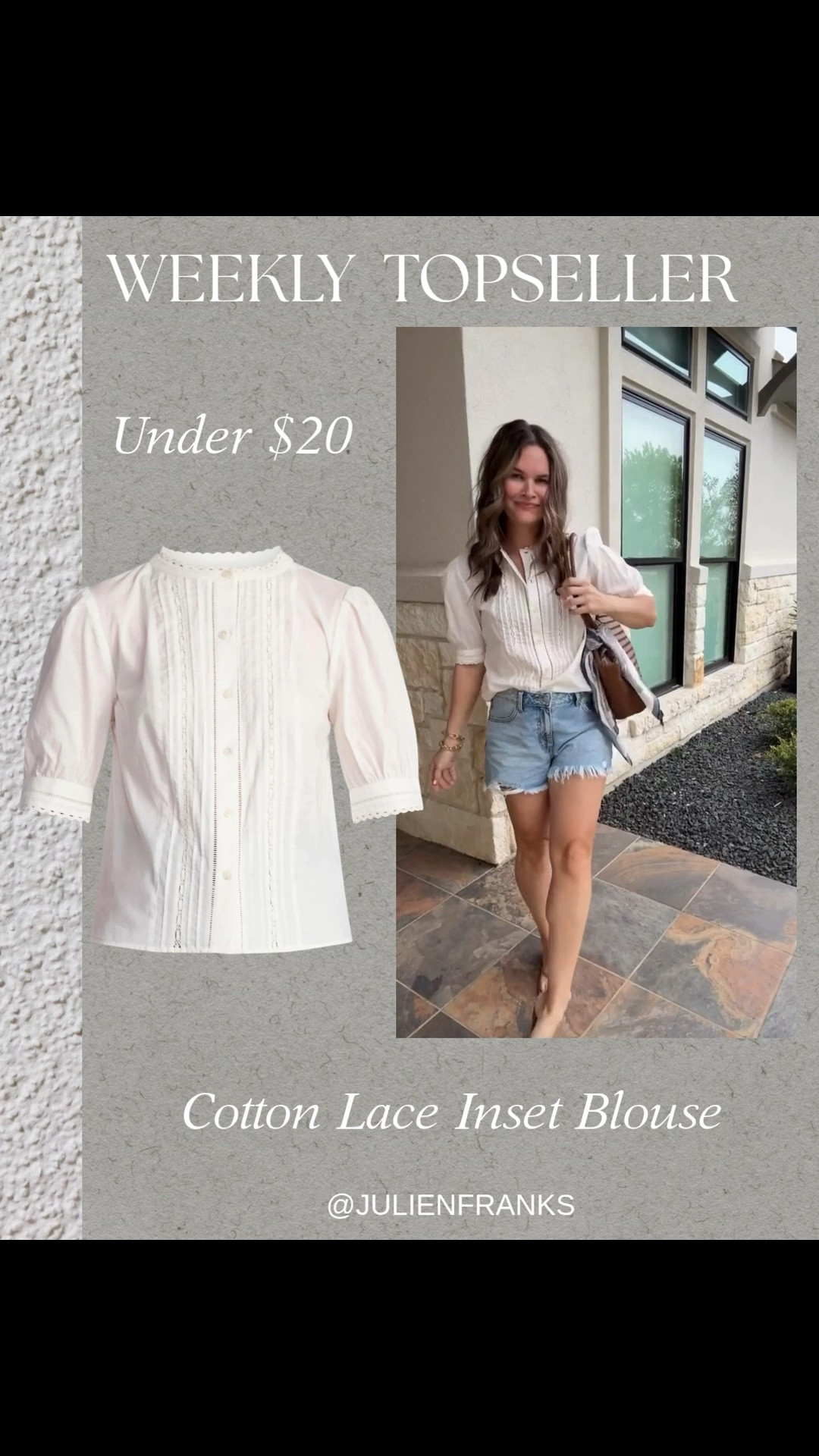 Weekly Topseller! ✨

You guys are loving this cotton lace blouse! 

Walmart finds that look straight out of Madewell 👀 elevated basics, effortless spring layers & pieces I couldn’t leave behind.

#LTKootd #LTKgrwm #LTKmomlife