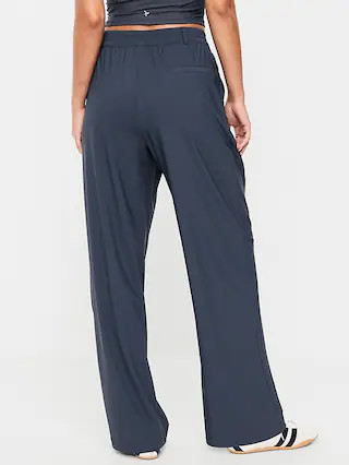 High-Waisted SleekTech Trouser Pants | Old Navy (CA)