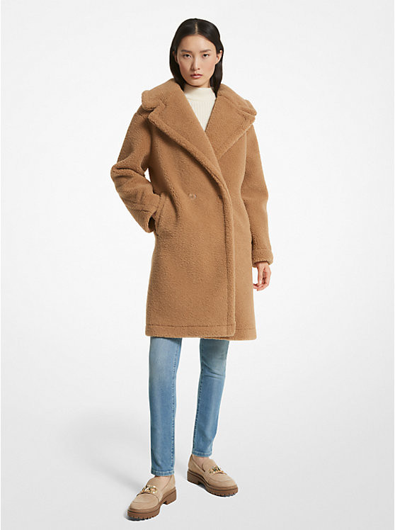 Sherpa Teddy Coat | Michael Kors US