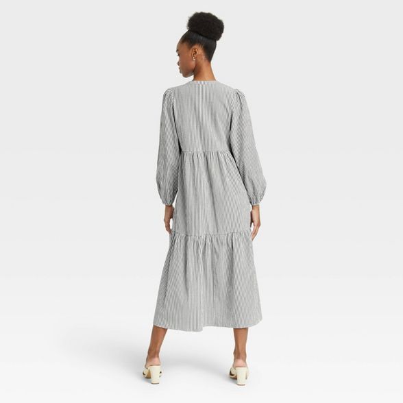 Women's Long Sleeve Tiered Dress - A New Day™ | Target