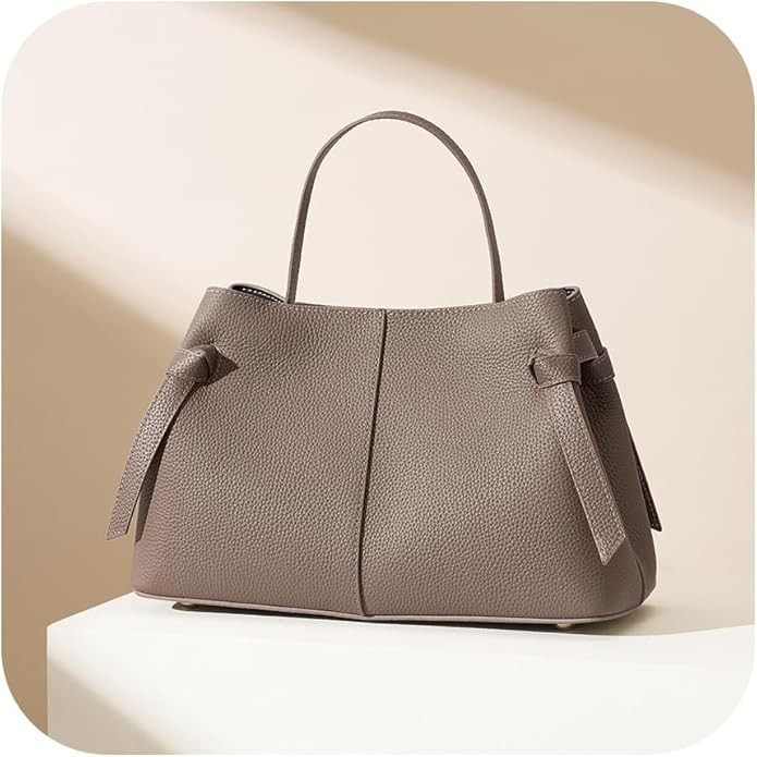 CHUNLI Designer Genuine Leather Crossbody Handbags for Women - Top Handle Satchel Purse - Work To... | Amazon (US)