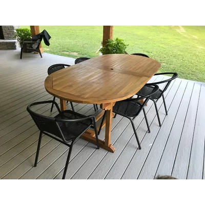 Bauman Extendable Wooden Dining Table | Wayfair North America