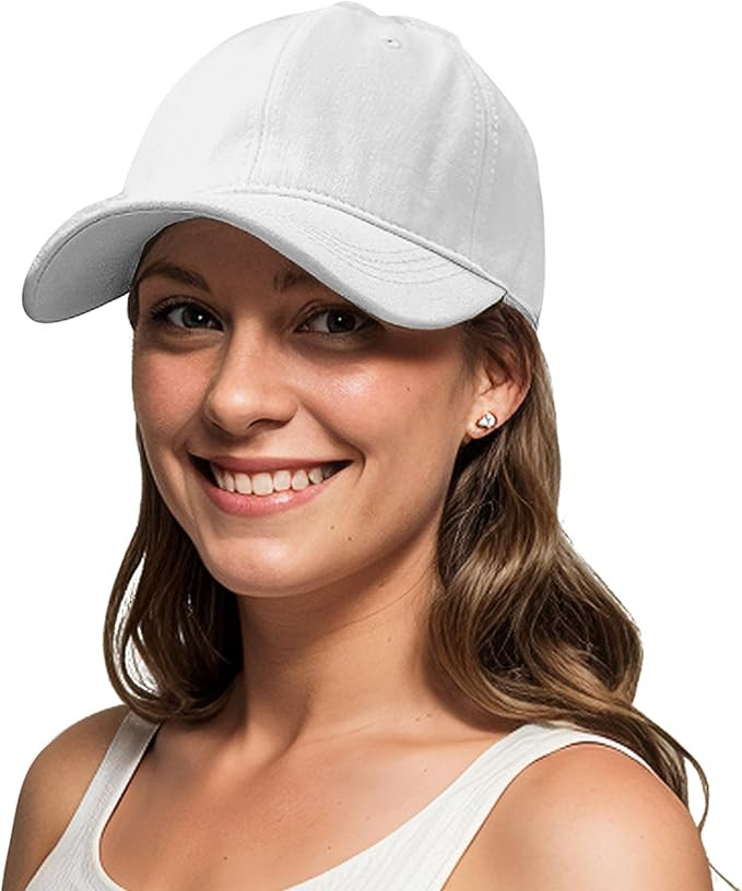 Lanzom Men Women Adjustable Baseball Cap Vintage Cotton Washed Distressed Hats Twill Plain Dad Ha... | Amazon (US)