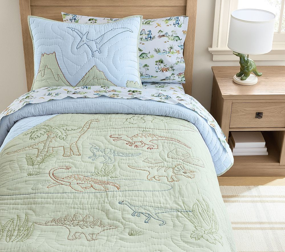 Daniel Dino Quilt & Shams | Pottery Barn Kids