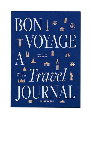Printworks Travel Journal Bon Voyage in Navy. | Revolve Clothing (Global)