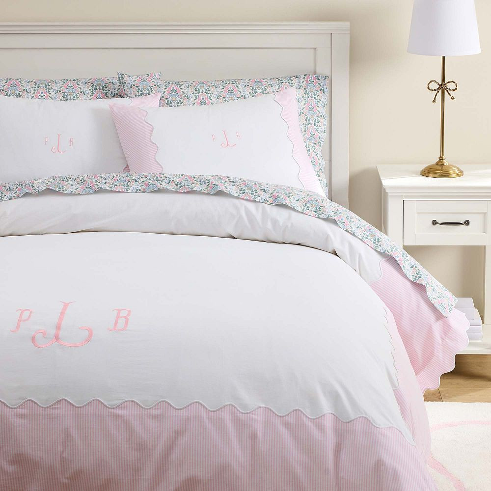 Bea Scallop Border Duvet Cover | Pottery Barn Teen