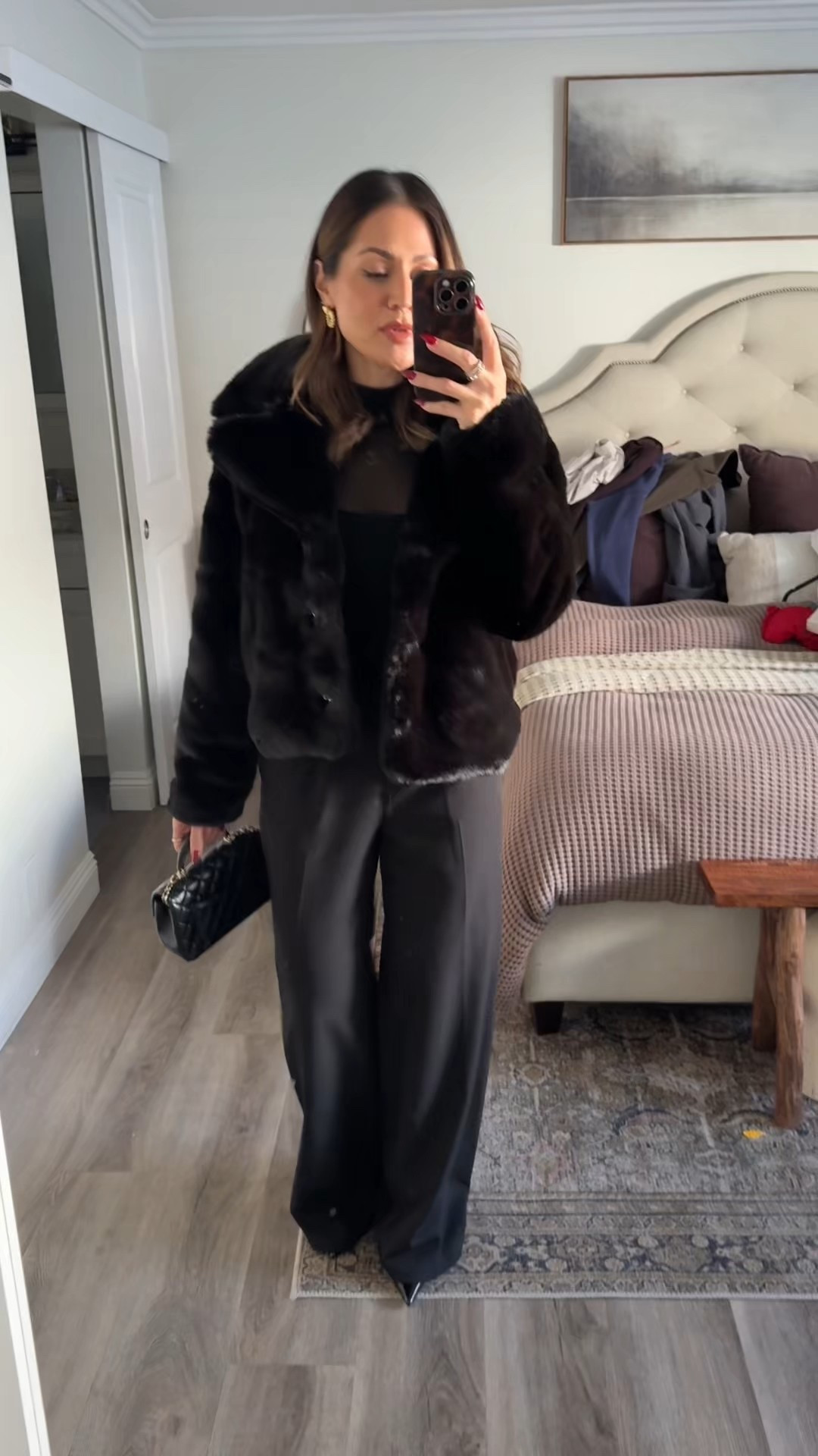 Still can’t believe this is from @walmart!! Wearing small on coat and mesh bodysuit 
XS in trousers 
I’m 5’4”/130

#LTKgrwm #LTKootd #LTKHoliday