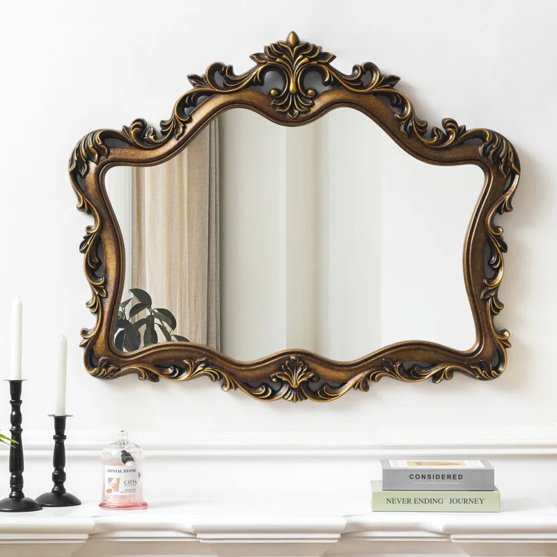 Euri Vintage Gold Wall Mirror | Wayfair North America