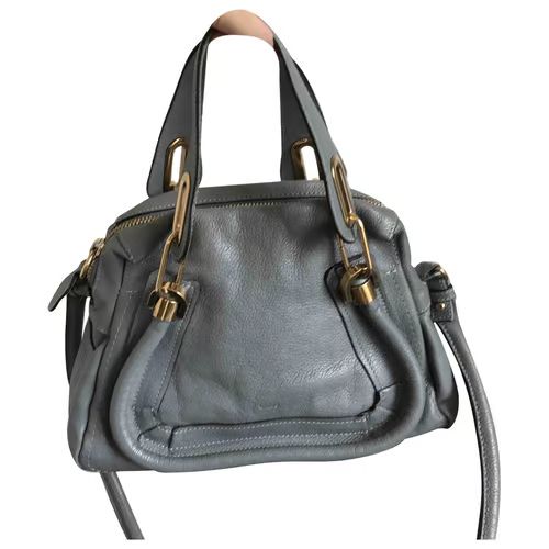 Paraty leather handbag  - Grey 60 Chloé | Vestiaire Collective (Global)