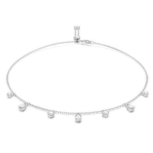 SWAROVSKI Attract choker, White, Rhodium Finish | Amazon (US)