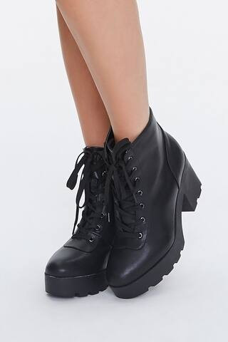 Block Heel Combat Boots | Forever 21 (US)