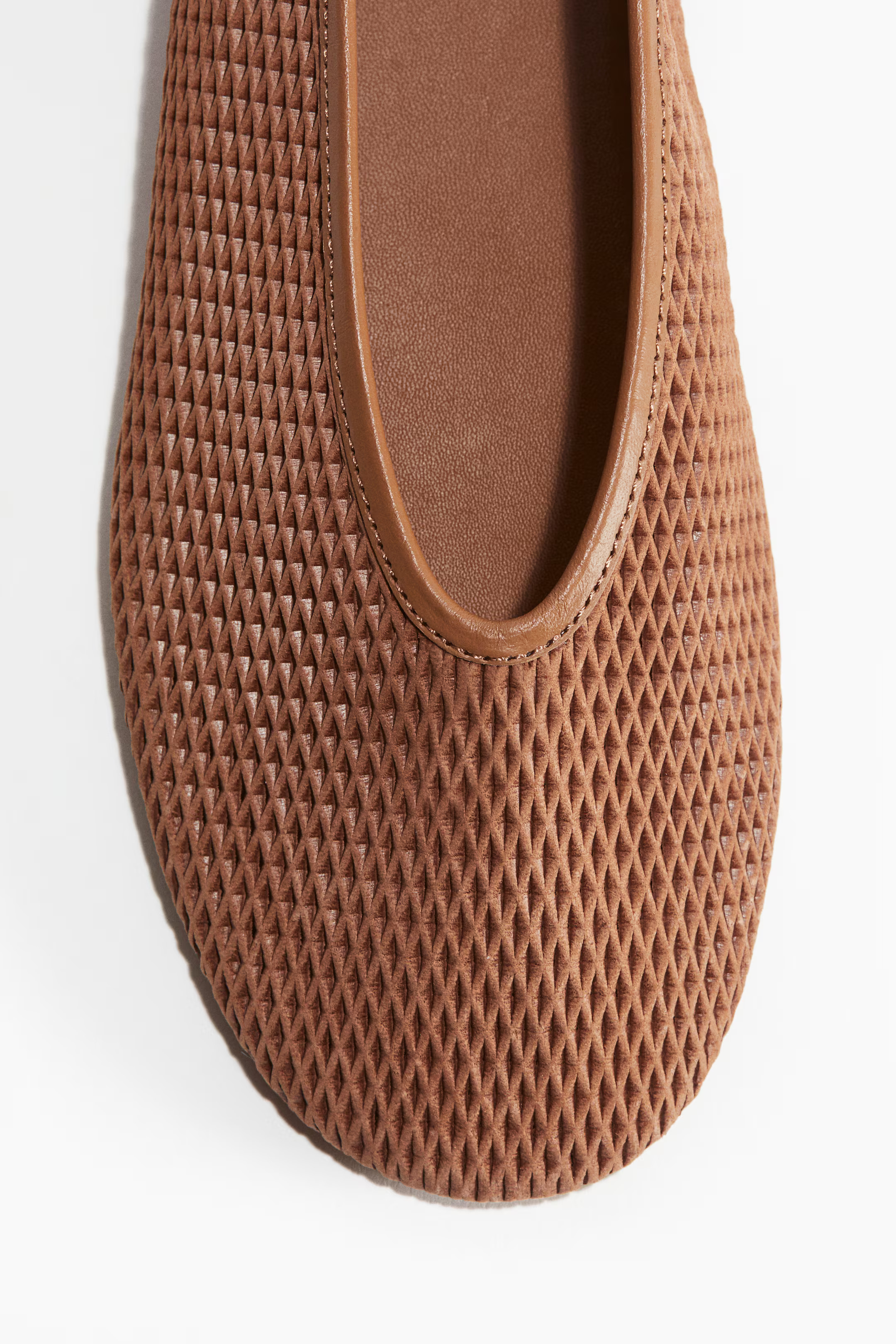 Leather Mesh Flats | H&M (US + CA)