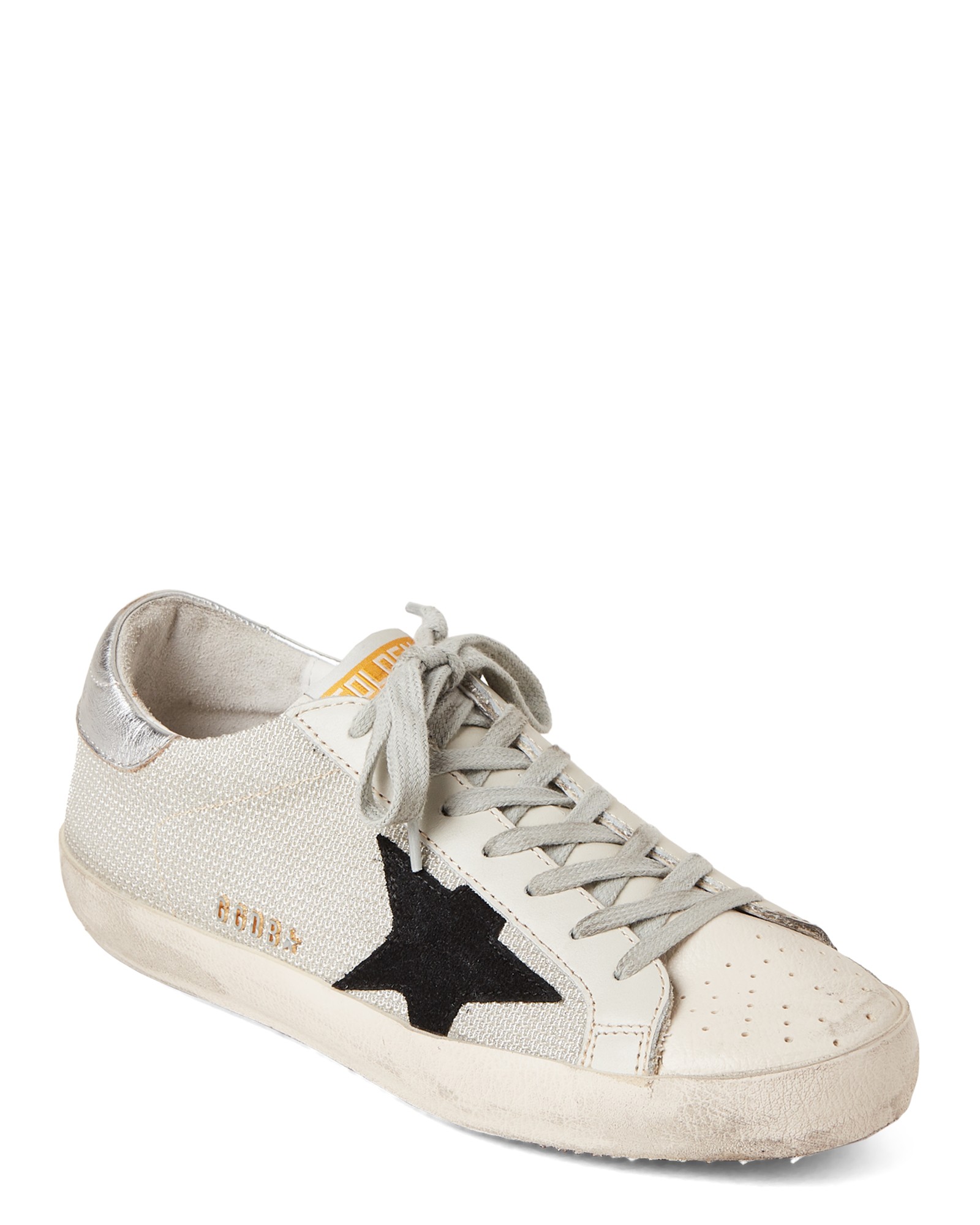 Golden Goose White Metallic Superstar Low-Top Sneakers | Century 21 Department Stores